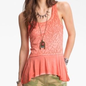 FREE PEOPLE Rally Racerback Skirted Tank Top XS